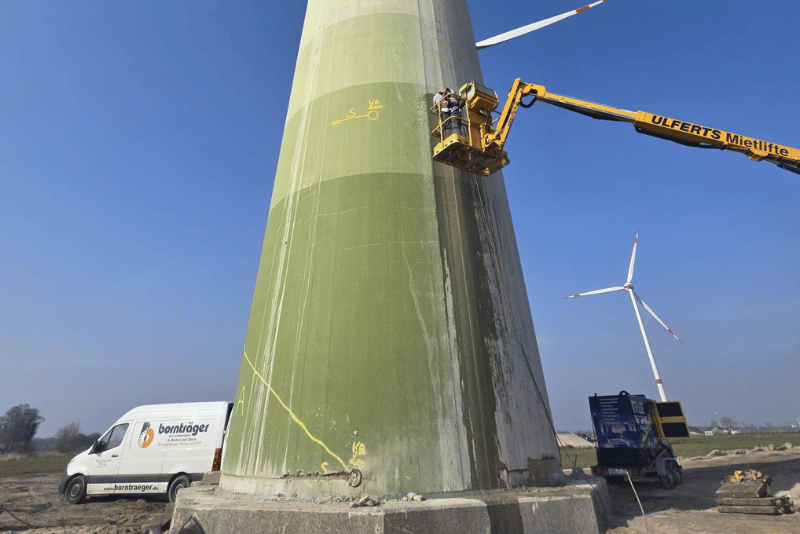 Markus Bornträger schneidet Windkraftrad zurück